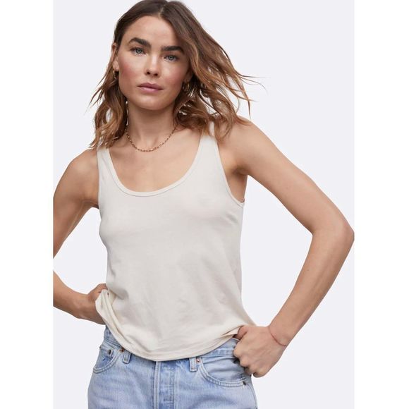 MATE the Label Tops - MATE the Label Organic Cotton Layering Tank in Bone Size M